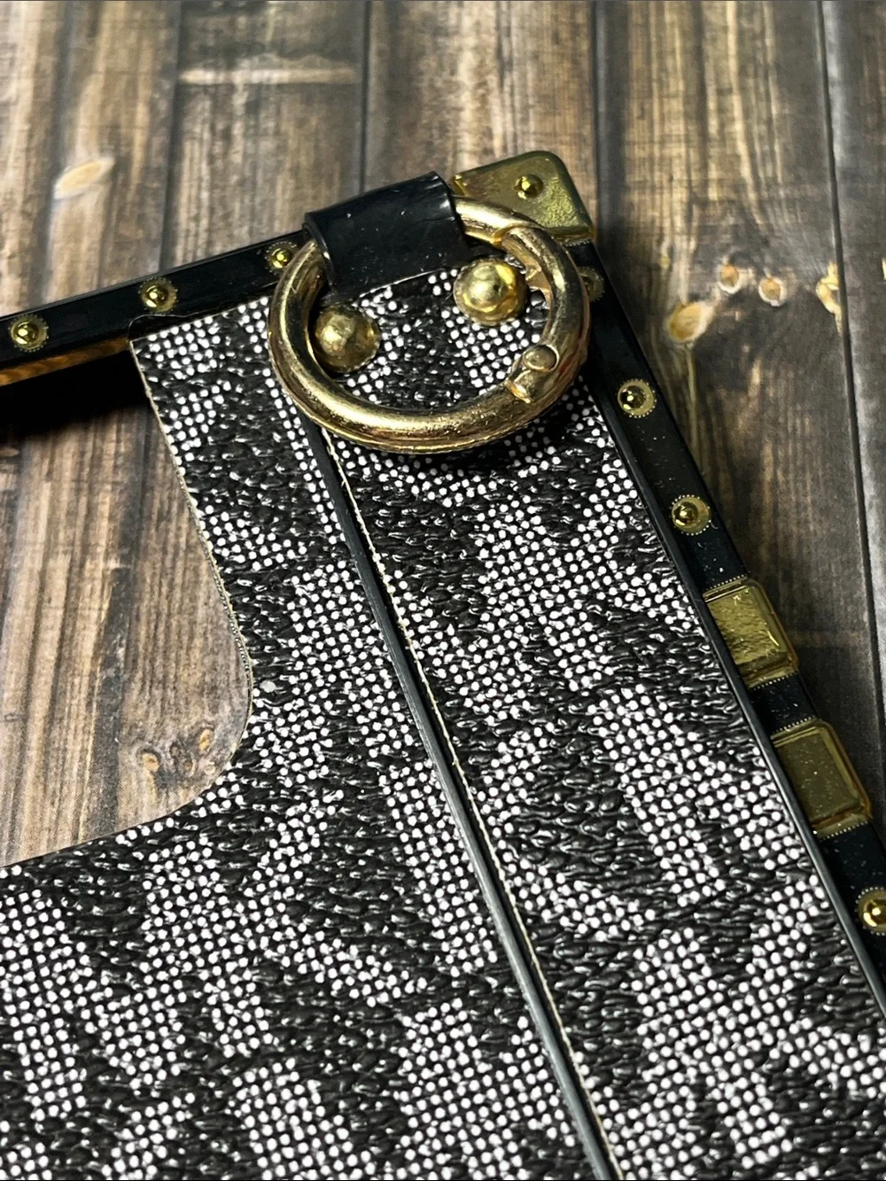 5for$10 Luxury-Inspired MK Gray Square Phone Case IPhone 13 Pro Max Phone Case